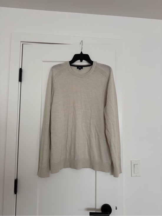 Express Other - Express Men's Crewneck Sweater in Light Beige